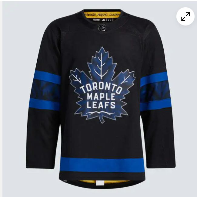 Custom Men Toronto Maple Leafs  black blue 2024 NHL adidas  Alternate Jersey